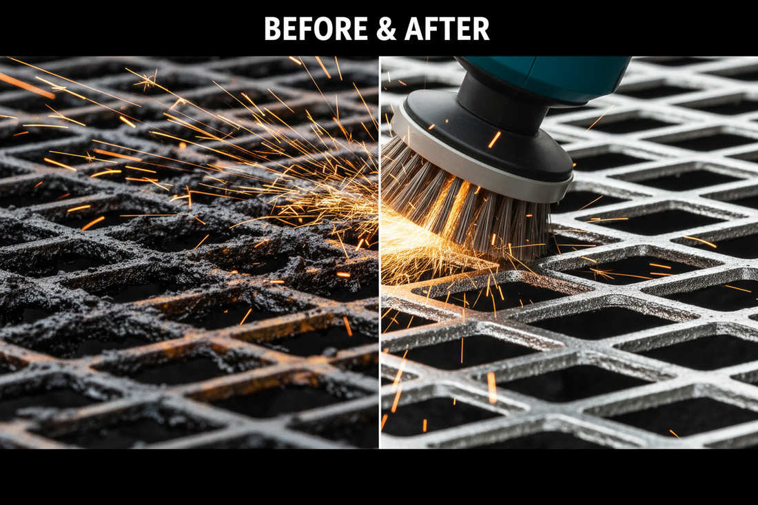 Bristle-free grill brush