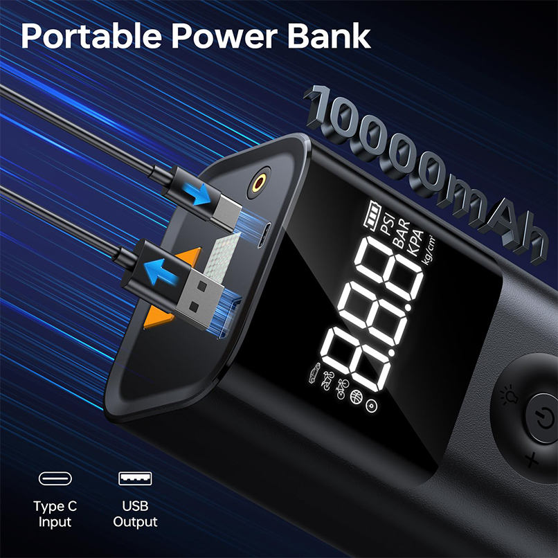 2-in-1 Jump Starter & Inflator