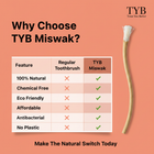 TYB Natural Miswak Toothbrush Stick — 100% Natural Oral Care 4