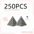250 PCS 8mm Precision Marbles – Ball Bearing Set for Slingshots 4