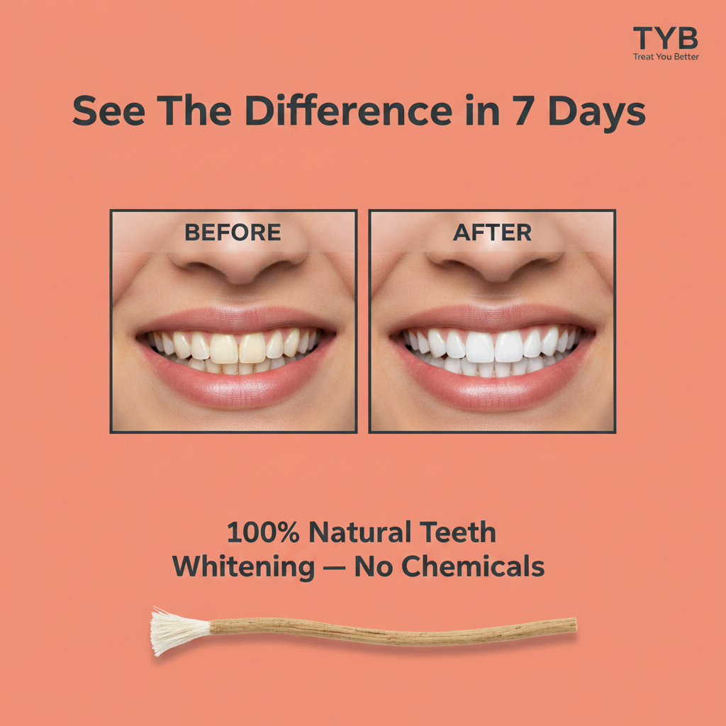 TYB Miswak Before and After - See the Difference in 7 Days