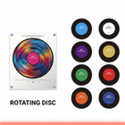 NFC Music Disc Retro Bluetooth Speaker with Acrylic Frame 6
